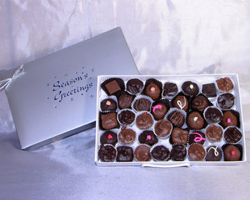 Seasons Greetings 2 LB box assorted chocolates