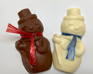 flat chocolate snowman