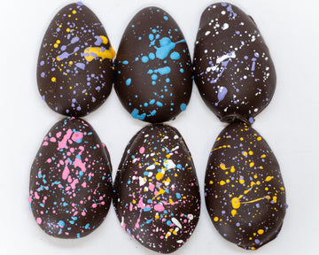 dark chocolate blue raspberry cream eggs