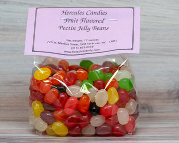 Fruit flavored pectin jelly beans