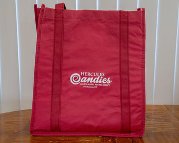 Maroon shopping bag