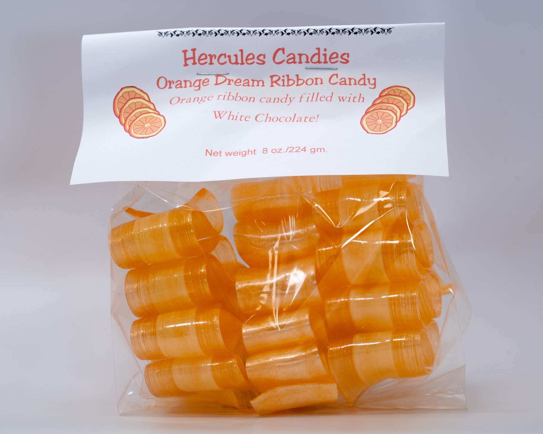 Orange Dream Ribbon Candy – Hercules Candy and Chocolate Shop