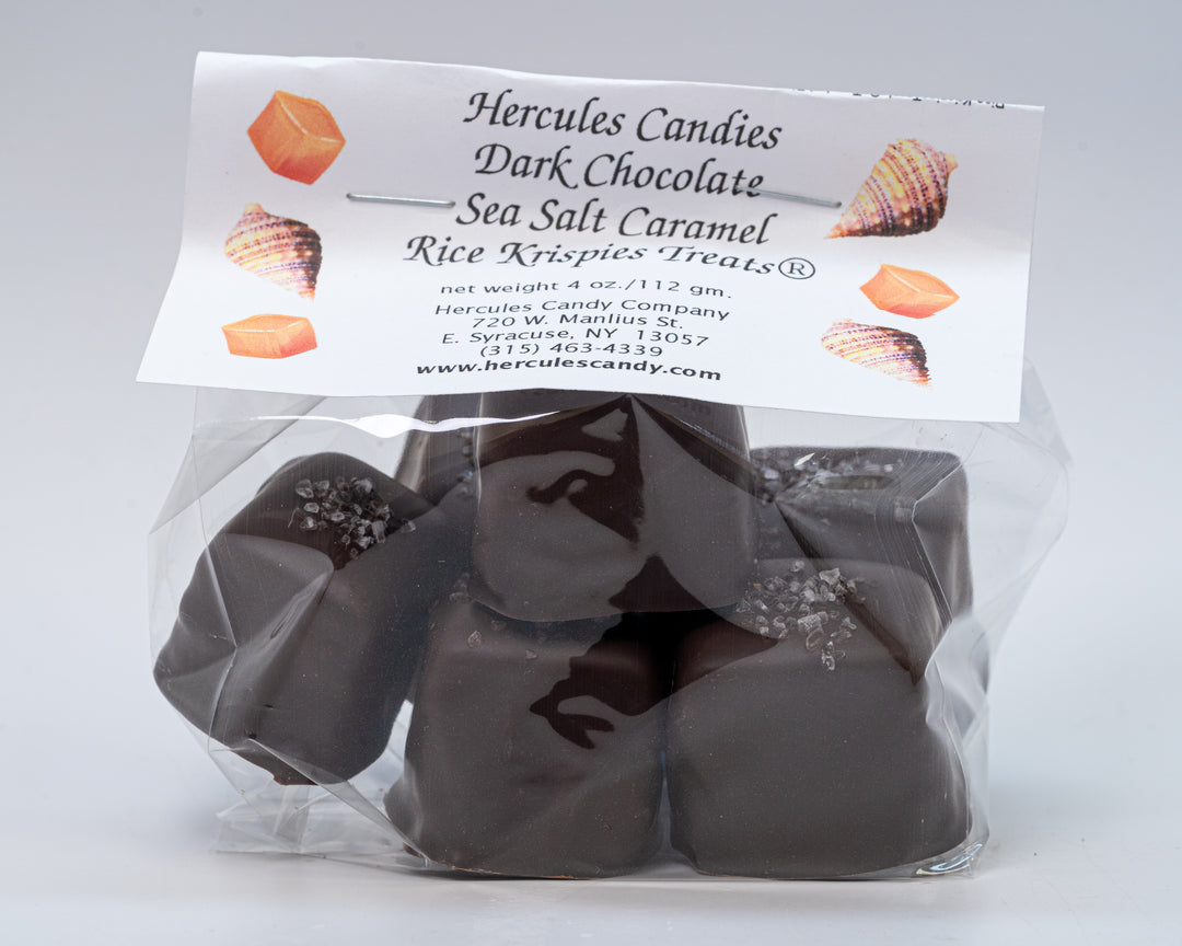 Sea Salt Caramel Rice Krispies® Treats (Chocolate Covered