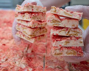 Strawberry cheesecake bark