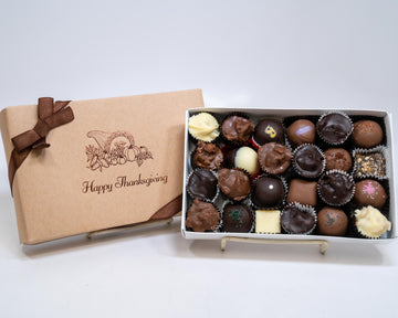 Happy Thanksgiving assorted chocolates 8 ounce box