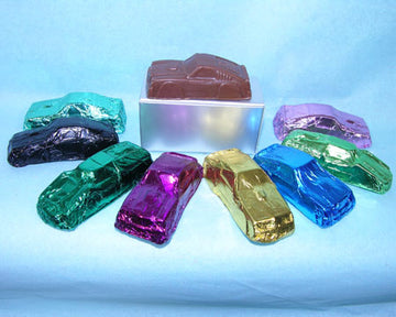 foiled milk chocolate toy cars 