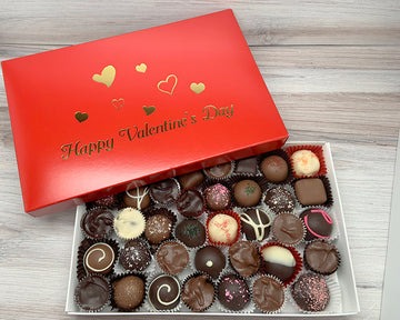 Happy Valentine's Day one lb assorted chocolates