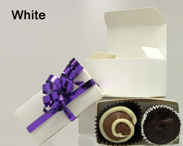 small plain favor box white