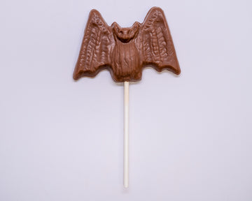 milk chocolate bat lollipop