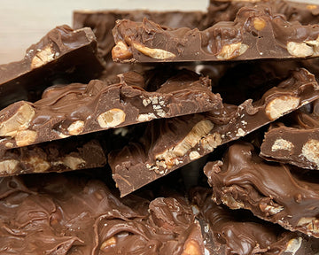 milk chocolate cashew bark