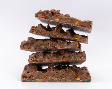 Stack of Fruity pebbles bark 