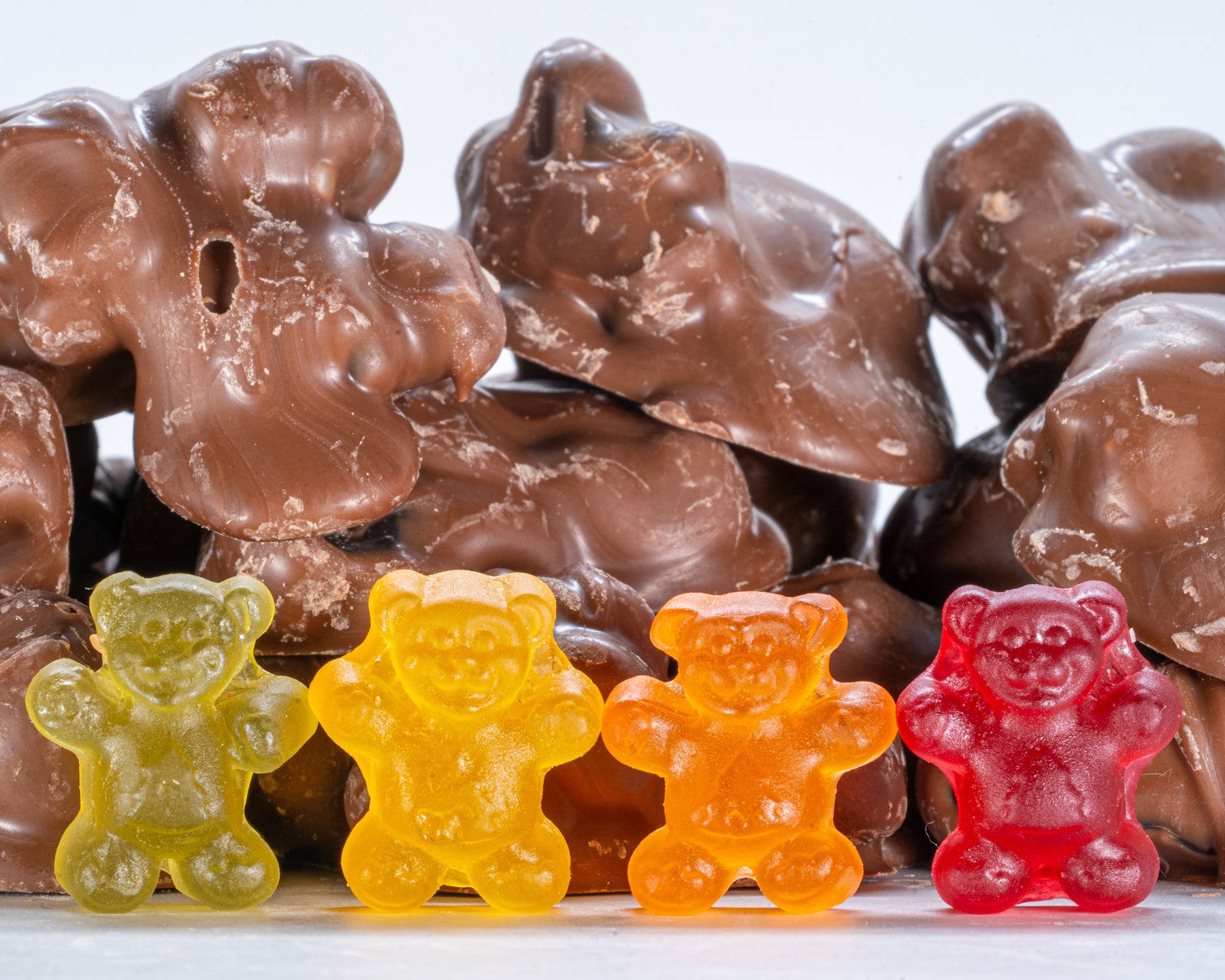 Chocolate Gummy Bear Clusters – Hercules Candy and Chocolate Shop