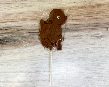 milk chocolate lamb lollipop