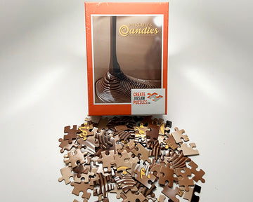 Puzzle of flowing chocolate