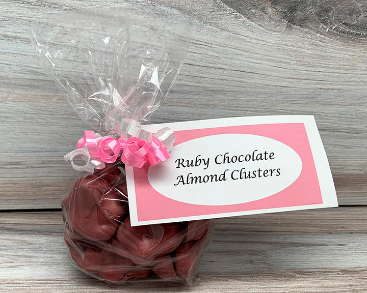 Ruby Chocolate Almond Clusters – Hercules Candy and Chocolate Shop