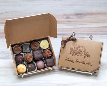 Happy Thanksgiving assorted chocolates 5 ounce box