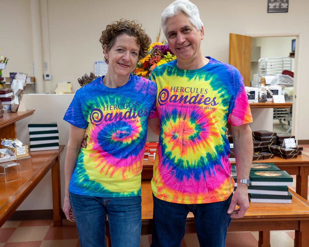 Hercules Candy Tie Dyed T Shirt Small Neon, image size:1080x864