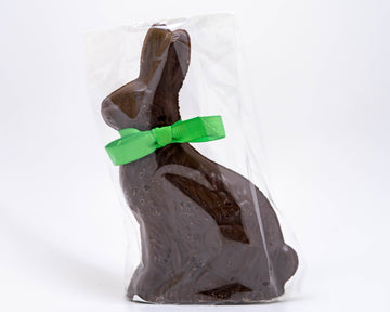 solid chocolate vegan Easter rabbit