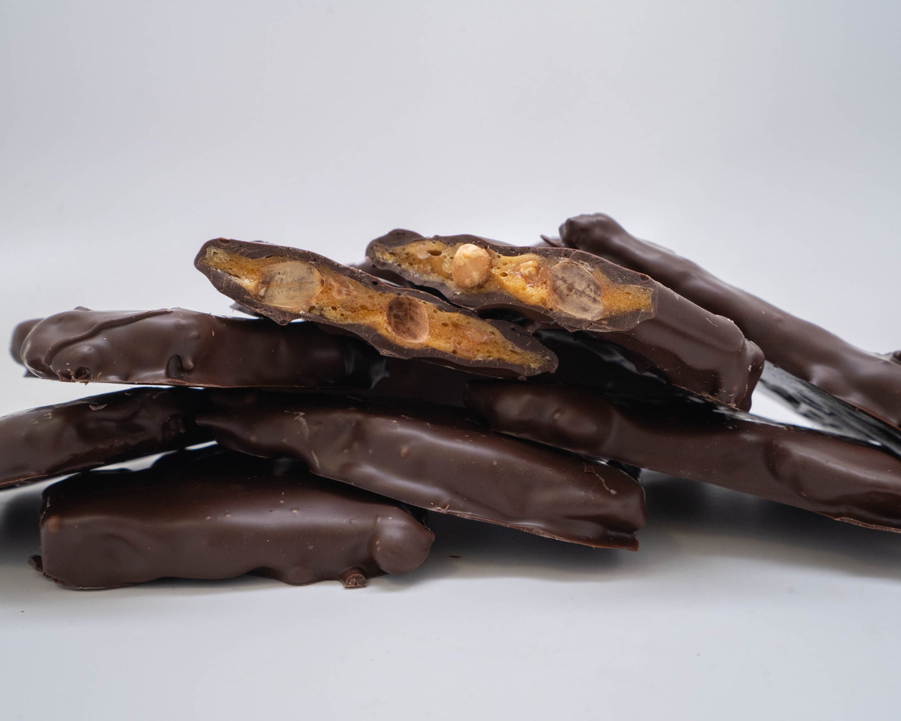 Vegan Chocolate Covered Nut Brittle Hercules Candy and Chocolate Shop