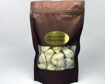 White Chocolate Almond Clusters – Hercules Candy and Chocolate Shop
